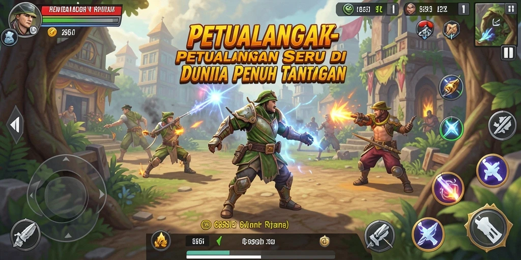Tampilan gameplay yang mendebarkan dan penuh tantangan di 666I.