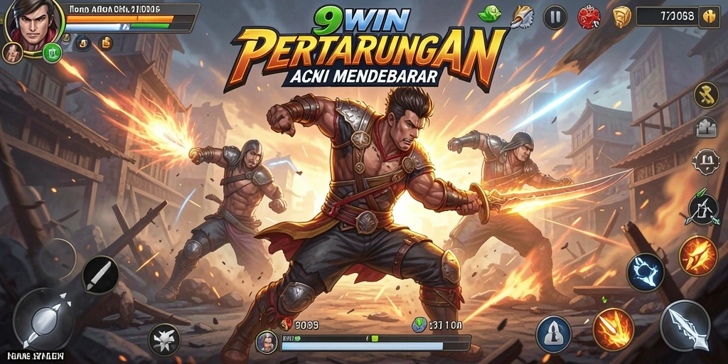 Tampilan gameplay <strong>9WIN</strong> yang mendebarkan dan penuh aksi.