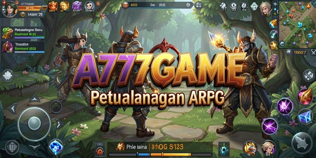 Tampilan gameplay ARPG A777GAME yang mendebarkan dan penuh aksi.