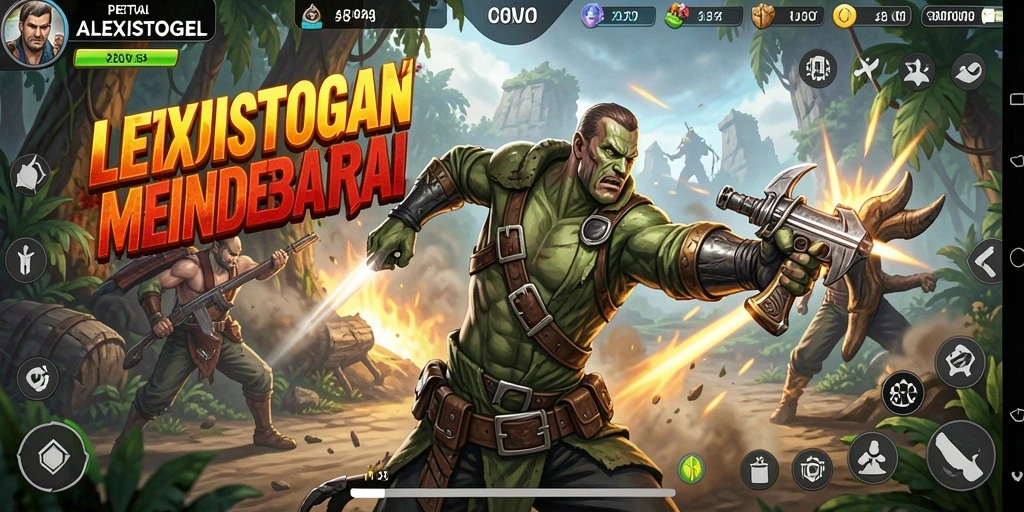 Screenshot ALEXISTOGEL menampilkan aksi mendebarkan dalam gameplay yang intens.