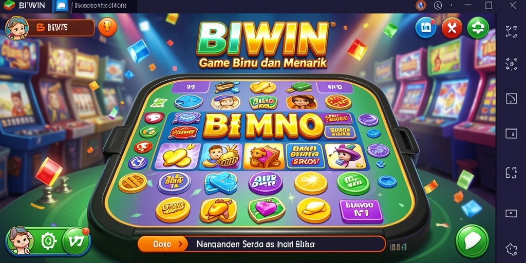Tampilan gameplay Bingo yang seru dan interaktif di BIWIN.