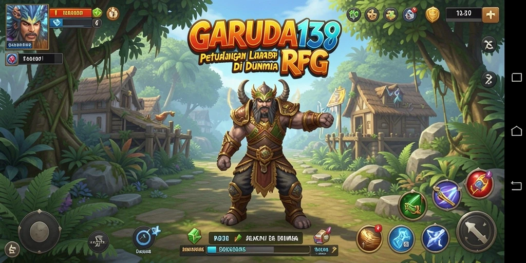 Tampilan gameplay menakjubkan dalam GARUDA138 yang menggambarkan aksi RPG.