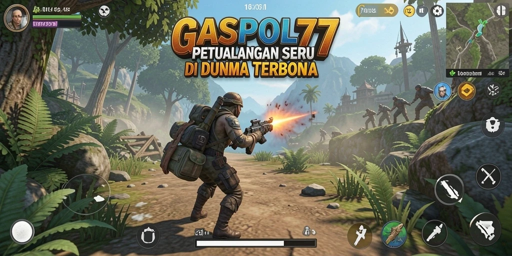 Tangkapan layar utama GASPOL77 menampilkan petualangan di dunia terbuka yang luas.