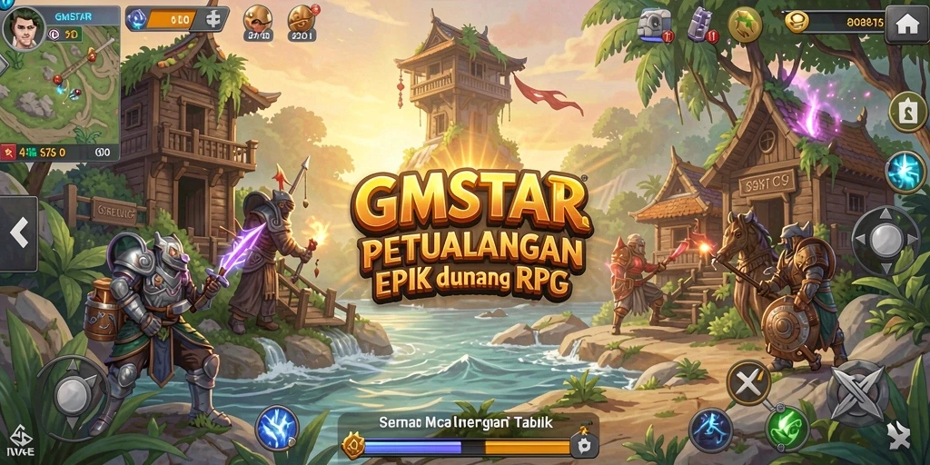 Tampilan gameplay RPG yang seru dan mendebarkan di GMSTAR.
