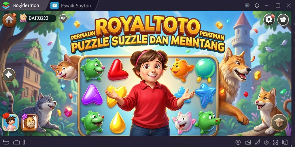Gameplay seru ROYALTOTO dengan tantangan puzzle menarik.