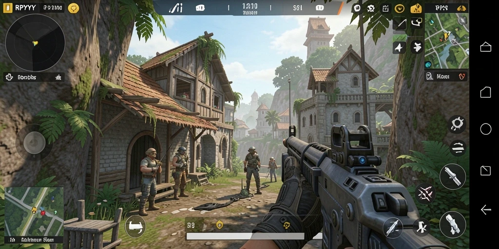 Tampilan utama gameplay RPYYY dengan aksi seru yang mendebarkan.