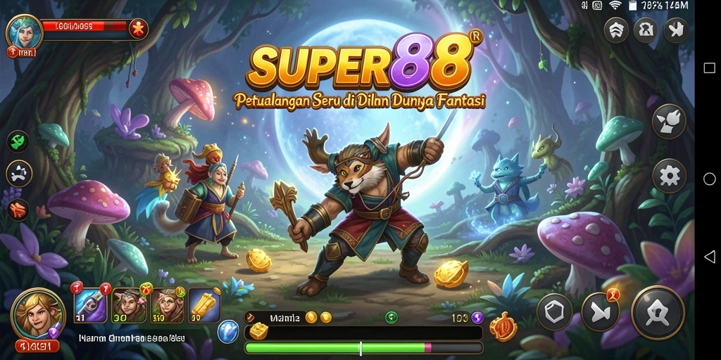 Tampilan gameplay SUPER88 yang menarik dengan petualangan yang penuh aksi.